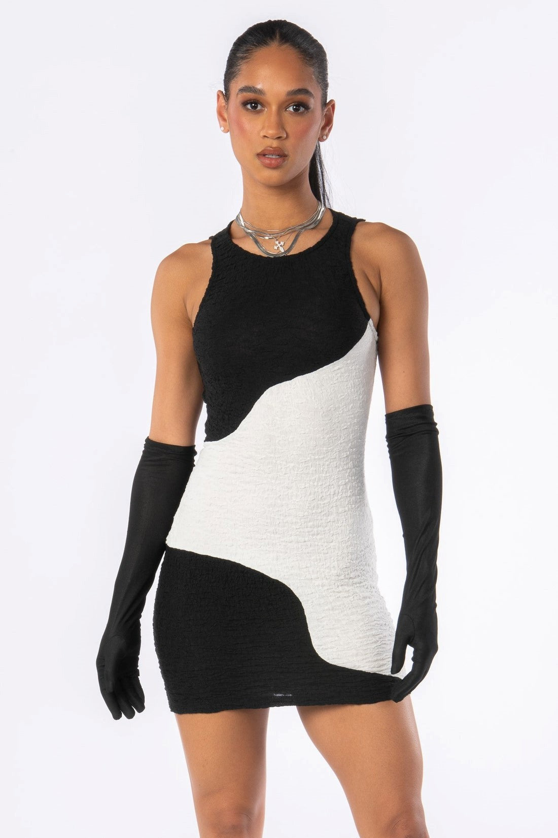 Yin and Yang Mini Dress